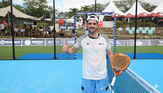 Cryocure‑sponsored athlete Egmond Van Heerden—competing for South Africa on the FIP & A1 Padel tours.